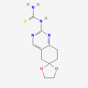 7,8-Dihydro-2-thioureido-6(5H)-quinazolinone ethylene ketal - 