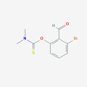 2-Bromo-6-[(dimethylamino)thioxomethoxy]benzaldehyde - 