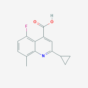 2-Cyclopropyl-5-fluoro-8-methylquinoline-4-carboxylic Acid - 