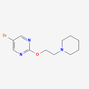5-Bromo-2-[2-(piperidin-1-yl)ethoxy]pyrimidine - 