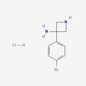 3-(4-Bromophenyl)-3-azetidinamine Hydrochloride - 