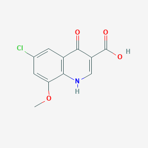 6-Chloro-4-hydroxy-8-methoxyquinoline-3-carboxylic acid - 1189106-26-0