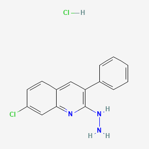 7-Chloro-2-hydrazino-3-phenylquinoline hydrochloride - 1171022-53-9