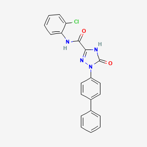1-(Biphenyl-4-yl)-2,5-dihydro-5-oxo-1H-1,2,4-triazole-3-carboxylic acid (2-chlorophenyl)amide - 1000575-33-6