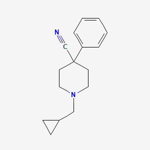 1-(Cyclopropylmethyl)-4-phenylpiperidine-4-carbonitrile - 