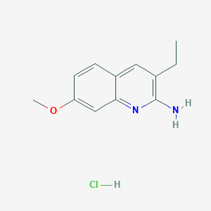 2-Amino-3-ethyl-7-methoxyquinoline hydrochloride - 1171009-26-9