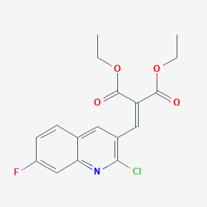 2-Chloro-7-fluoro-3-(2,2-diethoxycarbonyl)vinylquinoline - 1031928-75-2