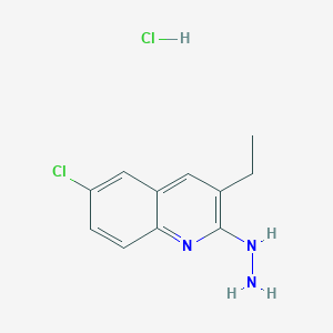6-Chloro-3-ethyl-2-hydrazinoquinoline hydrochloride - 