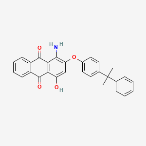 9,10-Anthracenedione, 1-amino-4-hydroxy-2-(4-(1-methyl-1-phenylethyl)phenoxy)- - 31556-40-8