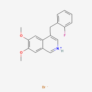 6,7-Dimethoxy-4-(o-fluorobenzyl)isoquinoline hydrobromide - 32871-42-4