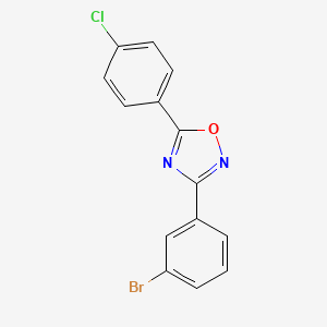 3-(3-Bromophenyl)-5-(4-chlorophenyl)-1,2,4-oxadiazole - 1003221-16-6