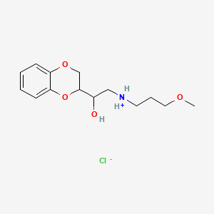 1,4-Benzodioxan-2-methanol, alpha-(((3-methoxypropyl)amino)methyl)-, hydrochloride - 10402-62-7