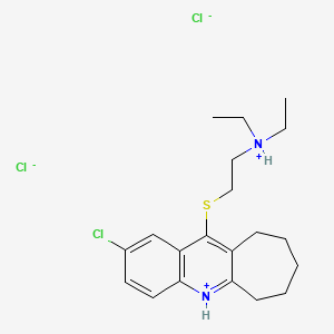 6H-Cyclohepta(b)quinoline, 2-chloro-11-((2-(diethylamino)ethyl)thio)-7,8,9,10-tetrahydro-, dihydrochloride - 18833-69-7