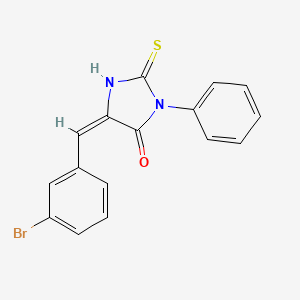(5E)-5-(3-bromobenzylidene)-3-phenyl-2-sulfanyl-3,5-dihydro-4H-imidazol-4-one - 