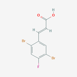 2,5-Dibromo-4-fluorocinnamic acid - 