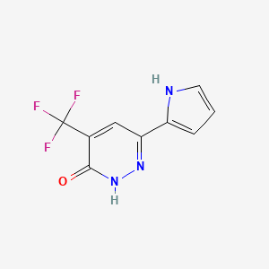 3-Hydroxy-6-(pyrrol-2-YL)-4-(trifluoromethyl)pyridazine - 