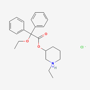2,2-Diphenyl-2-ethoxyacetic acid (1-ethyl-3-piperidyl) ester hydrochloride - 1421-10-9