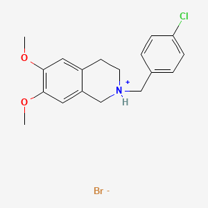 2-(p-Chlorobenzyl)-6,7-dimethoxy-1,2,3,4-tetrahydroisoquinoline hydrobromide - 31756-22-6