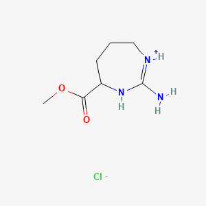 (-)-Hexahydro-2-imino-1H-1,3-diazepine-4-carboxylic acid methyl ester hydrochloride - 26281-34-5