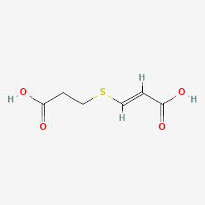 3-((2-Carboxyethyl)thio)acrylic acid - 41108-53-6