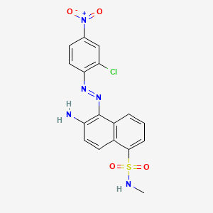 1-Naphthalenesulfonamide, 6-amino-5-[(2-chloro-4-nitrophenyl)azo]-N-methyl- - 3843-41-2