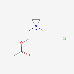 1-(2-(Acetyloxy)ethyl)-1-methylaziridinium chloride - 36895-01-9