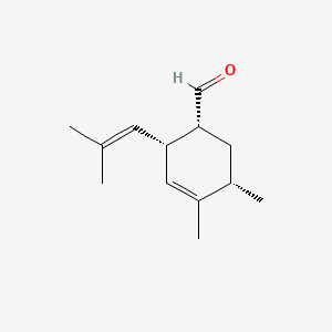 3-Cyclohexene-1-carboxaldehyde, 4,5-dimethyl-2-(2-methyl-1-propenyl)-, (1R,2S,5S)-rel- - 42507-58-4