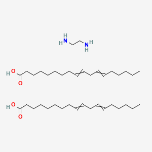 Octadeca-9,12-dienoic acid--ethane-1,2-diamine (2/1) - 12624-35-0