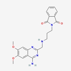 2-[3-[(4-Amino-6,7-dimethoxyquinazolin-2-yl)methylamino]propyl]isoindole-1,3-dione - 