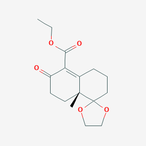 Ethyl-(8a'R)-8a'-methyl-6'-oxo-3',4',6',7',8',8a'-hexahydro-2'H-spiro[1,3-dioxolane-2,1'-naphthalene]-5'-carboxylate - 