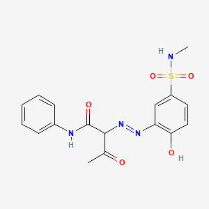 2-((2-Hydroxy-5-((methylamino)sulphonyl)phenyl)azo)-3-oxo-N-phenylbutyramide - 21811-94-9
