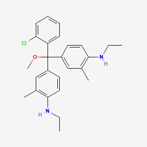 4-[(2-chlorophenyl)-[4-(ethylamino)-3-methylphenyl]-methoxymethyl]-N-ethyl-2-methylaniline - 60459-10-1