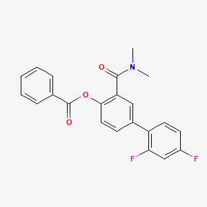 3-(Dimethylcarbamoyl)-2',4'-difluoro[1,1'-biphenyl]-4-yl benzoate - 1095208-38-0