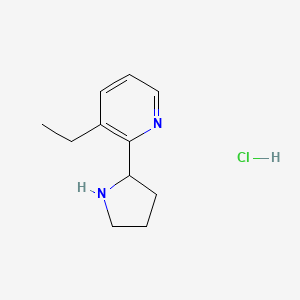 3-Ethyl-2-(pyrrolidin-2-yl)pyridine hydrochloride - 1150617-87-0
