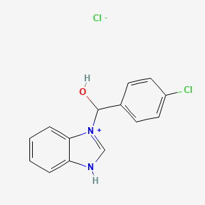 3H-benzimidazol-1-ium-1-yl-(4-chlorophenyl)methanol;chloride - 70939-94-5