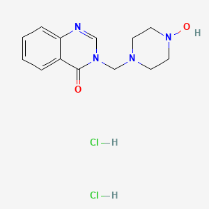 4(3H)-Quinazolinone, 3-(4-hydroxy-1-piperazinylmethyl)-, dihydrochloride - 68638-38-0