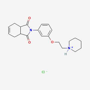 1H-Isoindole-1,3(2H)-dione, 3a,4,7,7a-tetrahydro-2-(4-(2-(1-piperidinyl)ethoxy)phenyl)-, monohydrochloride - 61356-04-5