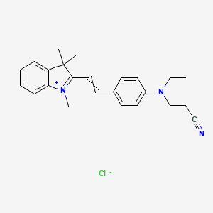 2-[2-[4-[(2-Cyanoethyl)ethylamino]phenyl]vinyl]-1,3,3-trimethyl-3H-indolium chloride - 54060-94-5