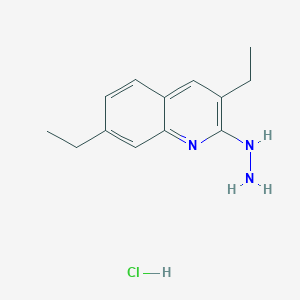 3,7-Diethyl-2-hydrazinoquinoline hydrochloride - 1172567-27-9