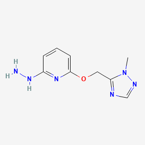 1-(6-((2-methyl-2H-1,2,4-triazol-3-yl)methoxy)pyridin-2-yl)hydrazine - 1184915-22-7