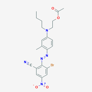 Benzonitrile, 2-[[4-[[2-(acetyloxy)ethyl]butylamino]-2-methylphenyl]azo]-3-bromo-5-nitro- - 72828-63-8