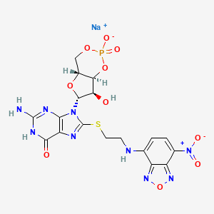8-(2-[7-Nitro-4-benzofurazanyl]aminoethylthio]guanosine-3',5'-cyclic monophosphate sodium salt - 
