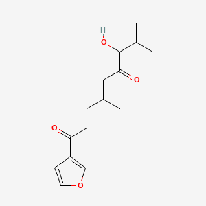 1-(Furan-3-yl)-7-hydroxy-4,8-dimethylnonane-1,6-dione - 52259-61-7