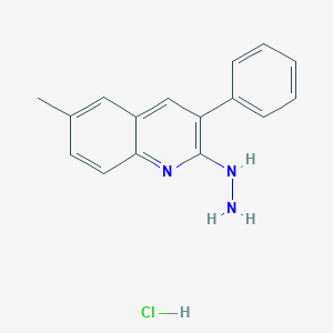 2-Hydrazino-6-methyl-3-phenylquinoline hydrochloride - 1172876-77-5