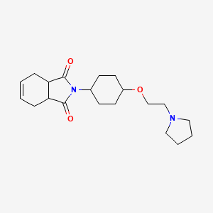 3a,4,7,7a-Tetrahydro-2-(4-(2-(1-pyrrolidinyl)ethoxy)cyclohexyl)-1H-isoindole-1,3(2H)-dione - 61356-06-7