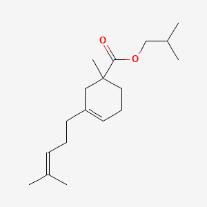 2-Methylpropyl 1-methyl-3-(4-methyl-3-pentenyl)cyclohex-3-ene-1-carboxylate - 72727-56-1