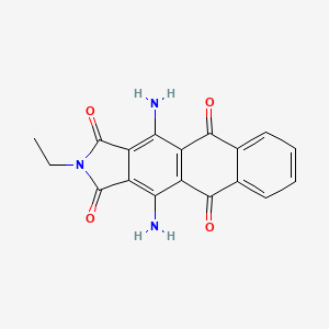 1H-Naphth[2,3-f]isoindole-1,3,5,10(2H)-tetrone, 4,11-diamino-2-ethyl- - 65121-70-2