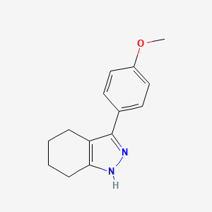 4,5,6,7-Tetrahydro-3-(4-methoxyphenyl)-1H-indazole - 58413-04-0