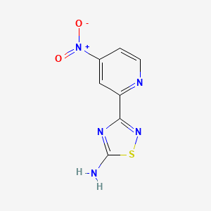 3-(4-Nitropyridin-2-yl)-1,2,4-thiadiazol-5-amine - 