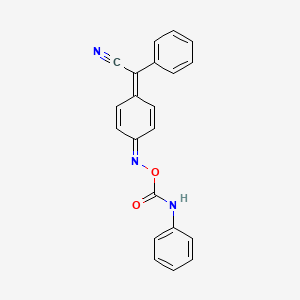 [[4-[cyano(phenyl)methylidene]cyclohexa-2,5-dien-1-ylidene]amino] N-phenylcarbamate - 7509-92-4